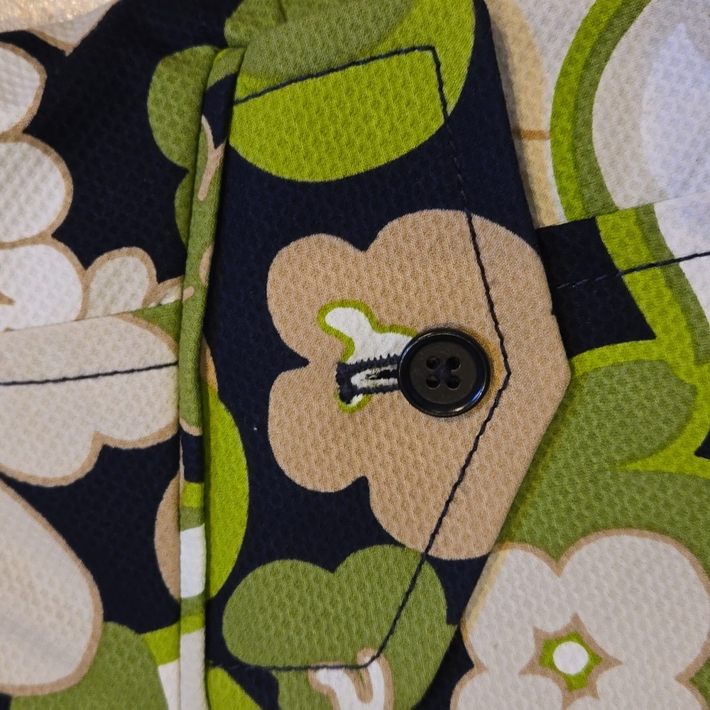 J. Crew Multi-Colored Design Print Button Front B… - image 2